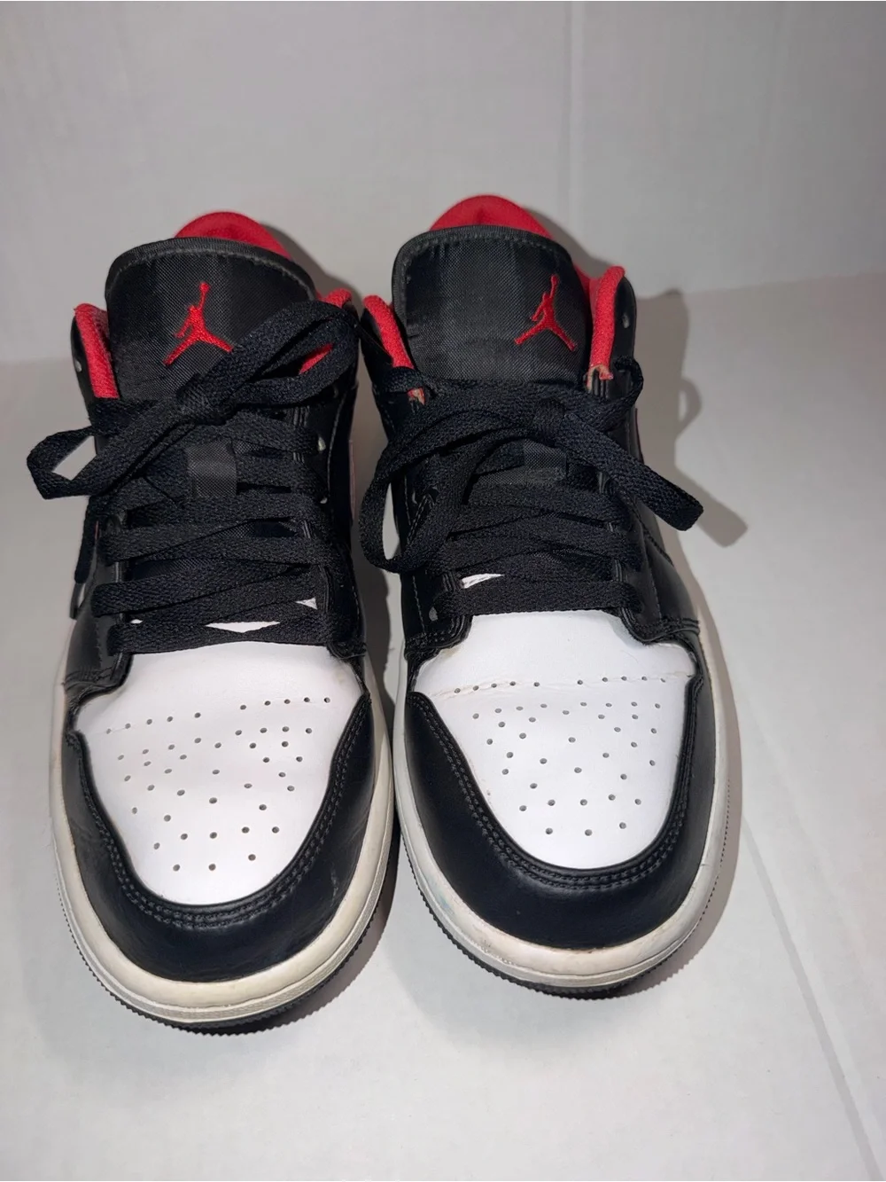Nike Air Jordan 1 Low WHITE TOE Black/Red-White